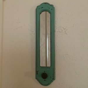 Hobby Lobby Decorative Wall Hanging Distressed Green Painted Wood Accent Mirror